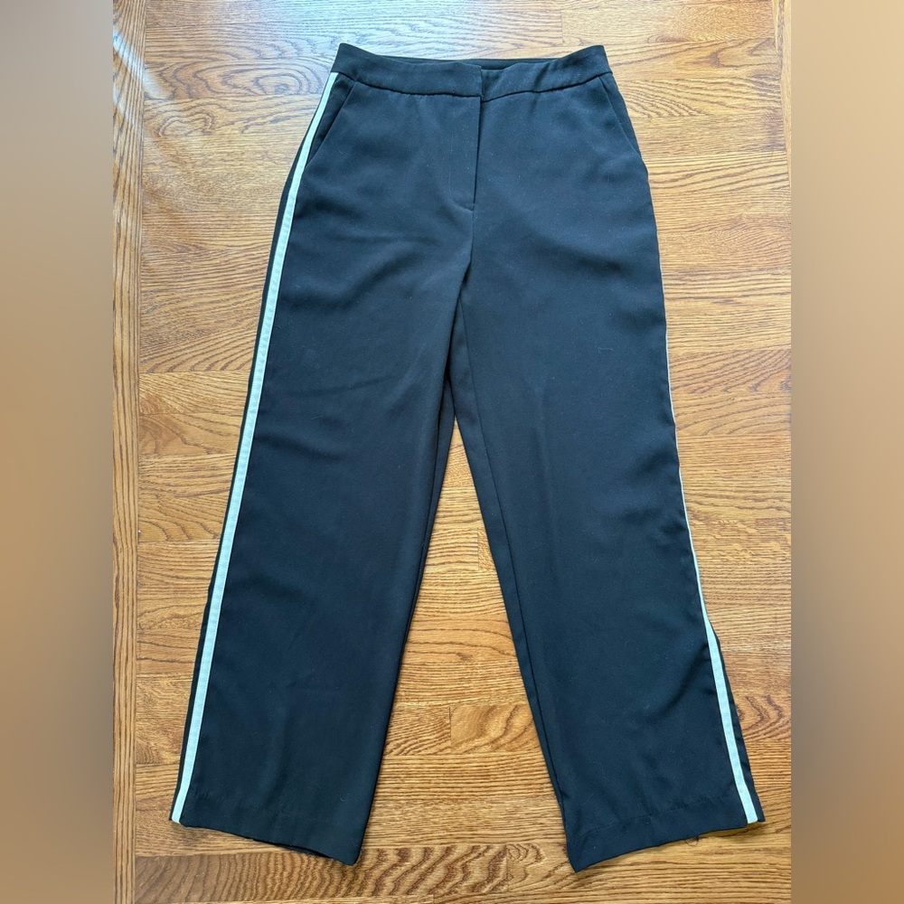 JASON WU Wide Leg Side Stripe Pants Baggy‎ Oversized Black White Comfy Track 8